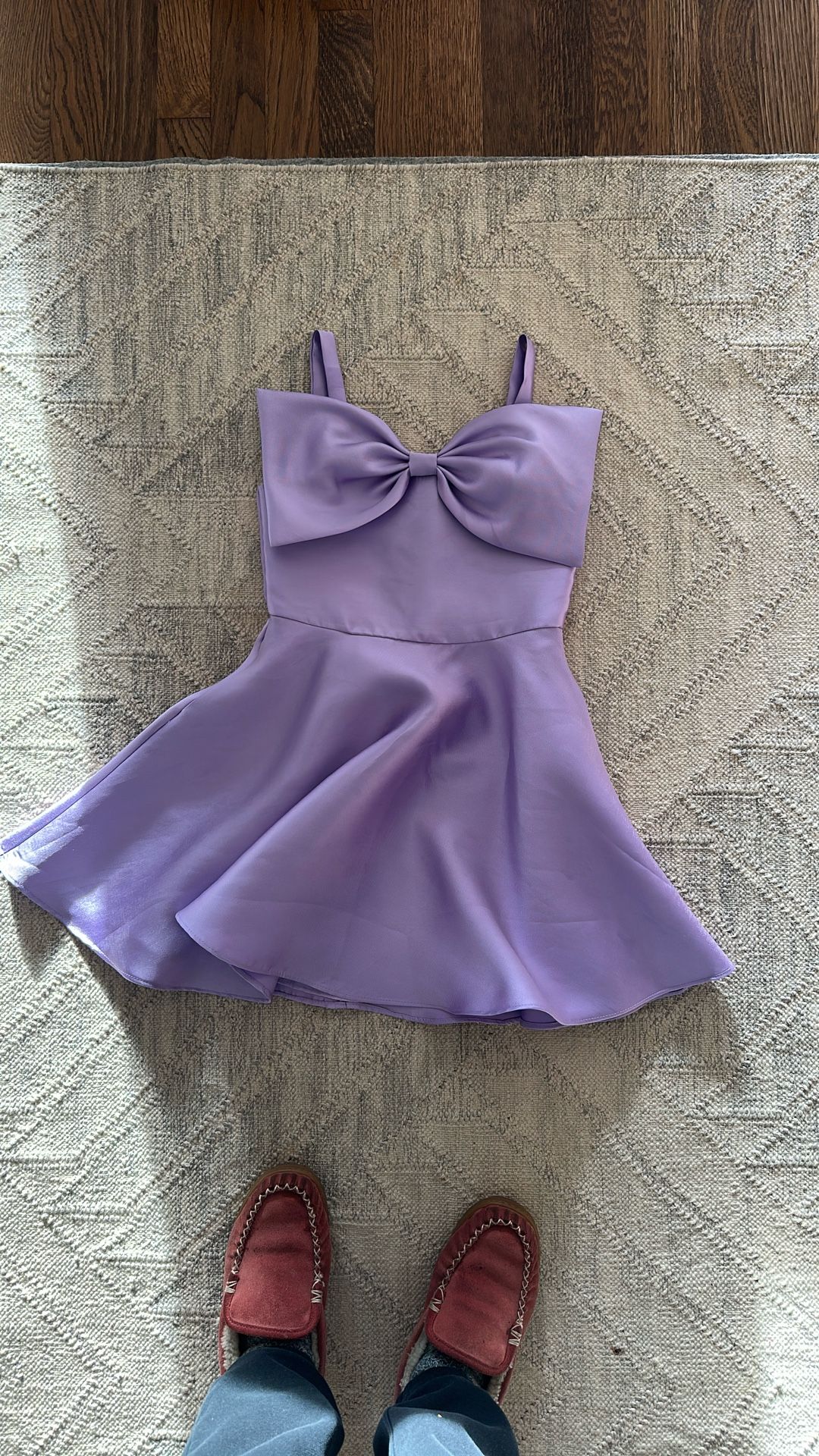 Girls Size 8yr Purple Nordstrom Taffeta Dress 