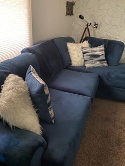 Large Plush comfortable L shaped couch