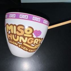 Japanese Style Ramen Bowl & Chopsticks 