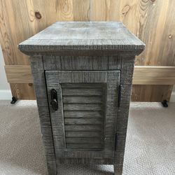 End Tables Set Of 2 With Power Real Wood