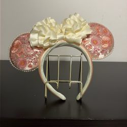 Pink Floral Minnie Mouse Ears