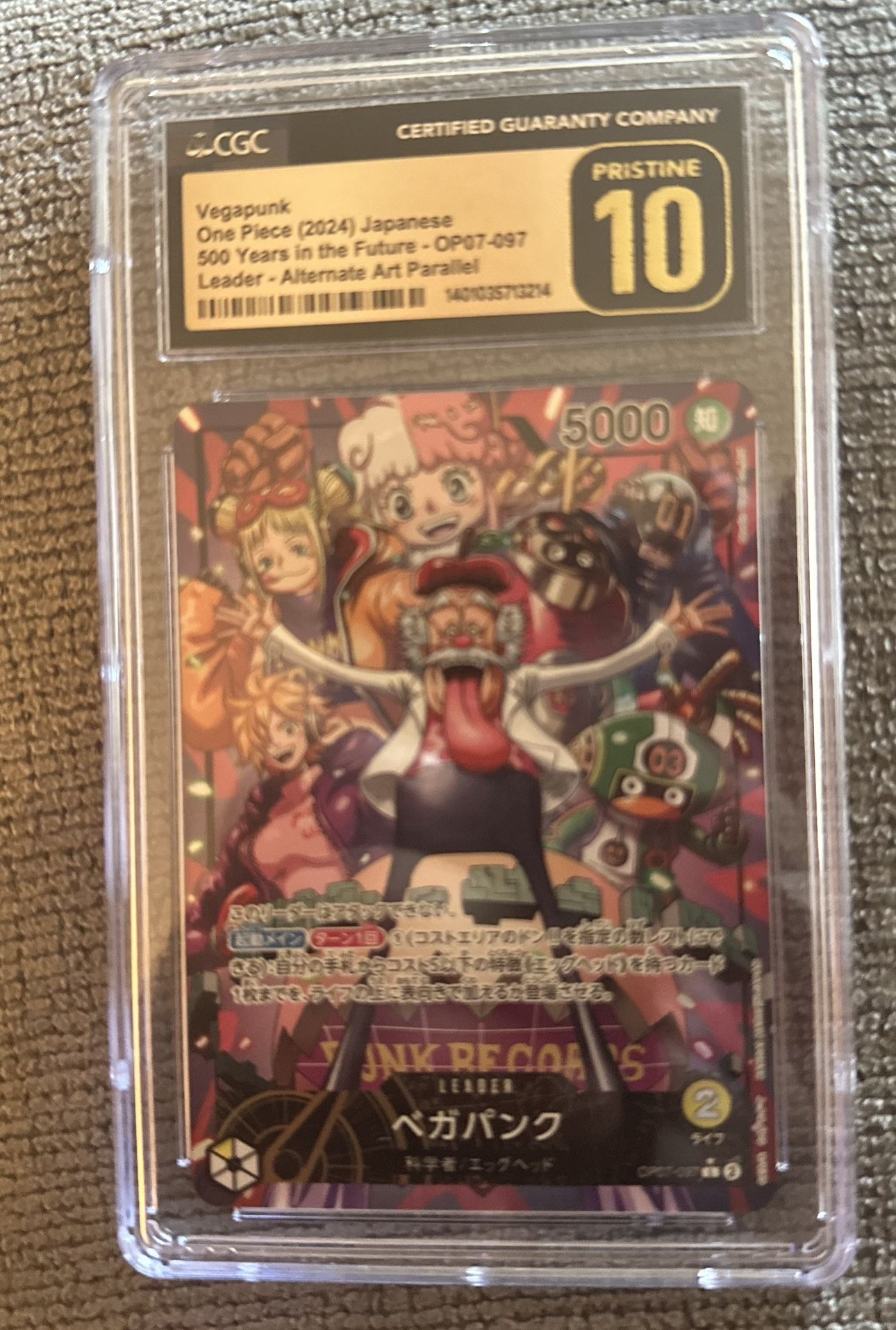 One Piece Vegapunk Leader Cgc 10 Japanese