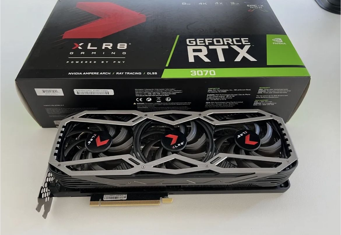 PNY GeForce RTX 3070 XLR8 Gaming EPIC X RGB Triple Fan 8GB