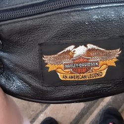 New: Genuine Leather Harley Davison Fanny Pack