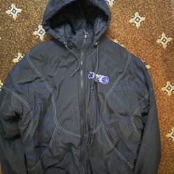 Vintage 90s NBA Starter Orlando Magic Full Zip Hooded Basketball Jacket Sz Large