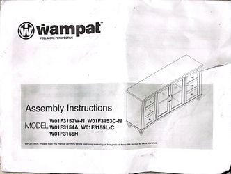 Wampat Wood T.V. Stand