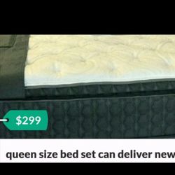 Queen Size New Thick Pillow Top Bed Can Deliver 