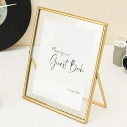 New Gold Floating Wedding Sign Frame 10in