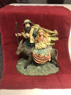 Holy Family Resin Figurine From Home Interiors