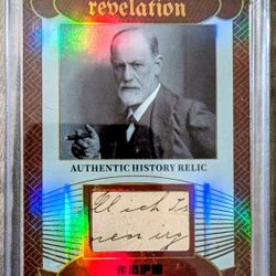 2025 Eternal Revelation "World Celebrities Edition" Authentic History Relic card Sigmund Freud.