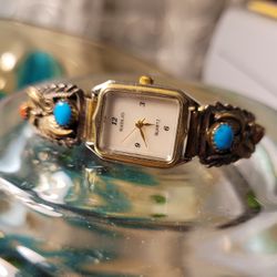 Vintage Navajo Sterling Watch 