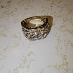 Real Diamonds Real Solid Gold Ring 