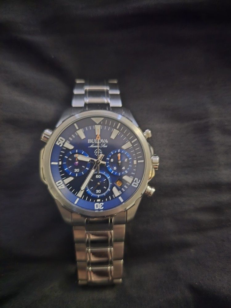 Bulova Chronograph Men's 'Marine Star' Watch 96B256