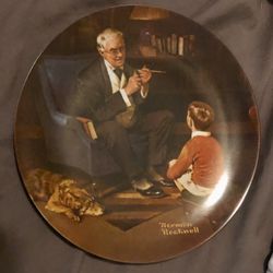 Norman Rockwell “The Tycoon” Plate In Original Box