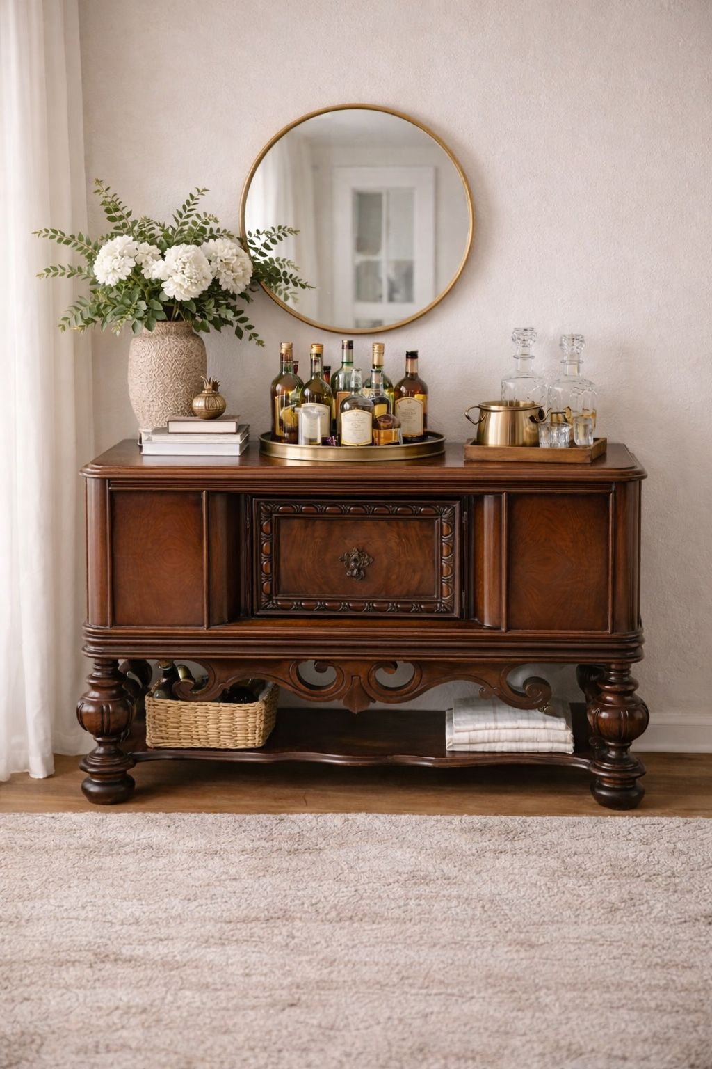 Vintage Solid Wood Buffet