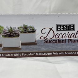 Set Of 3 Ceramic Pots. Small