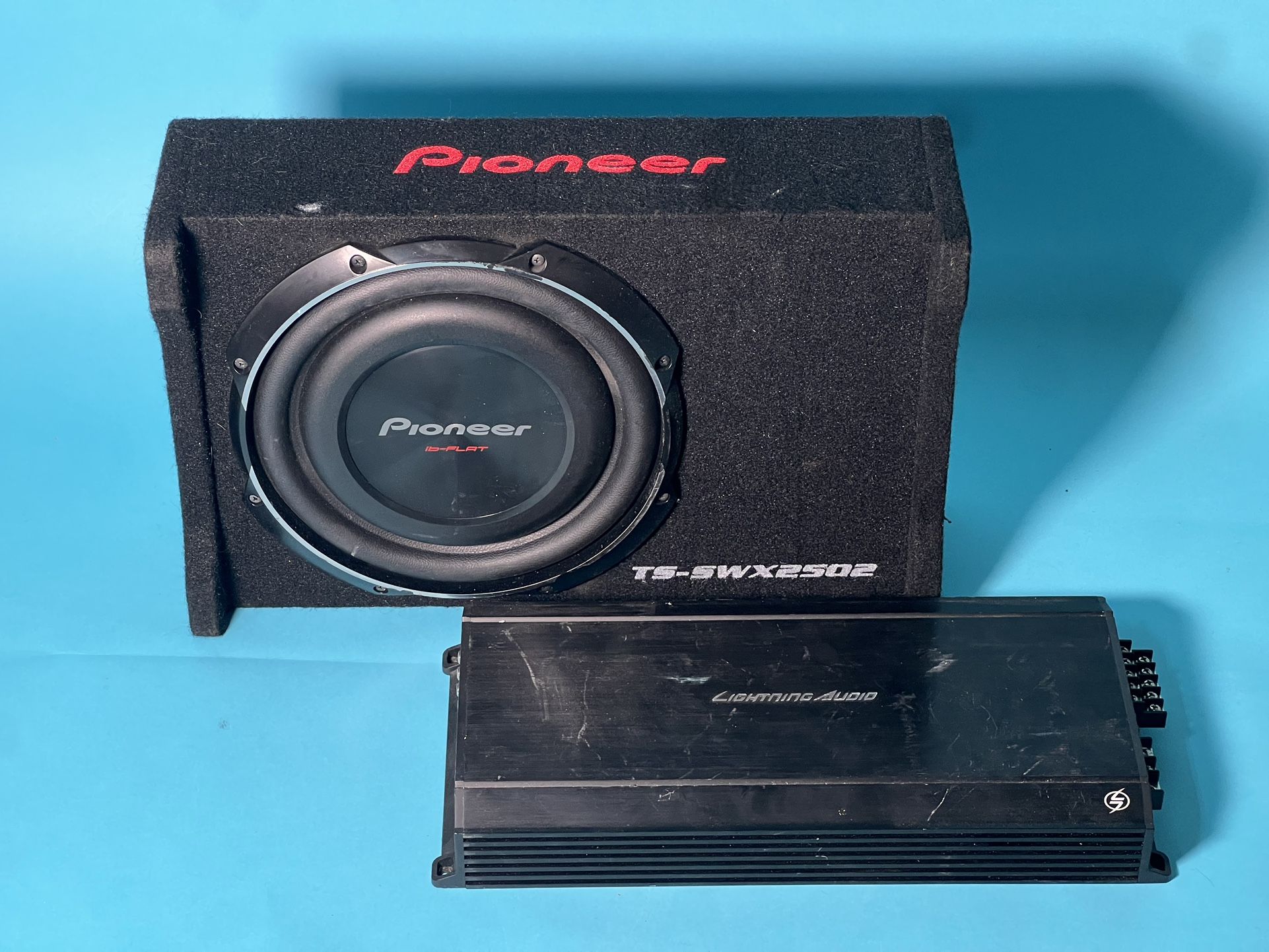 Pioneer TS-SWX2502 10” Sub & Lightning Audio Amp Combo 🔊💥