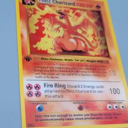 Thicc Pokemon Holographic Lenticular DECAL, Pokecard