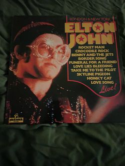 Elton John Live London & New York Vinyl LP