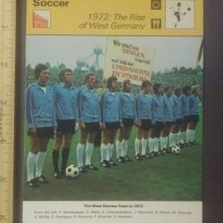 1979 Sportscaster Soccer 1972 The Rise Of West Germany Large Over-Sized Card Vintage Collectible Italy