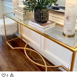 Gold Console Table 