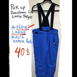 Brand New Snow Pants Adult Size Large $40 Exact Cash Or Zelle brand new with tags these pants are very nice and have pockets in the front and one in t