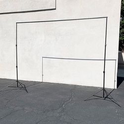 (NEW) $40 Heavy Duty Backdrop Stand 8.5x10 FT Adjustable Photography Background w/ Clips and Carry Bag