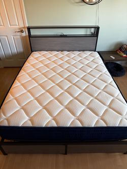 Queen bed with mattress
