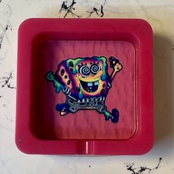 Trippy SpongeBob SquarePants Ashtray | Psychedelic Cartoon Collectible 
