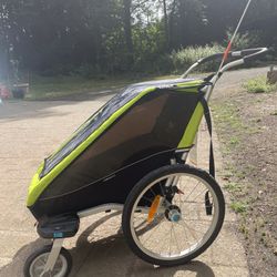 Thule Chariot Cheetah XT 1 With Ski And Bike Kits 