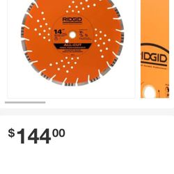 14" Rigid Diamond Blade