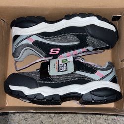 Women Sketcher Steel Toe Shoes