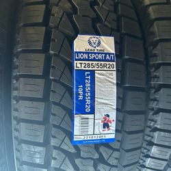 LT 285/55/20 All Terrain New Set Of Tires 