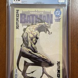 Absolute Batman #15 CGC 9.8 1st Printing  Nick Dragotta Cover A JOKER