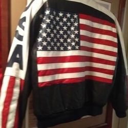USA Leather Jacket Size M