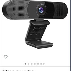 3 in 1 Webcam - eMeet C980 Pro Webcam with Microphone, 2 Speakers & 4 Built-in Omnidirectional Microphones Arrays, 1080P Webcam for Video Conferencing