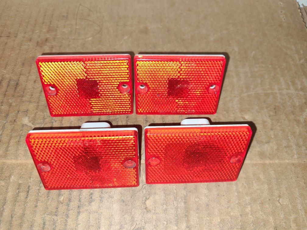 (4) Peterson PM55-15 Red Trailer Marker Side Light 1993 01