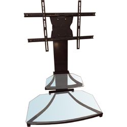 OmniMount TV stand & mount with glass shelves