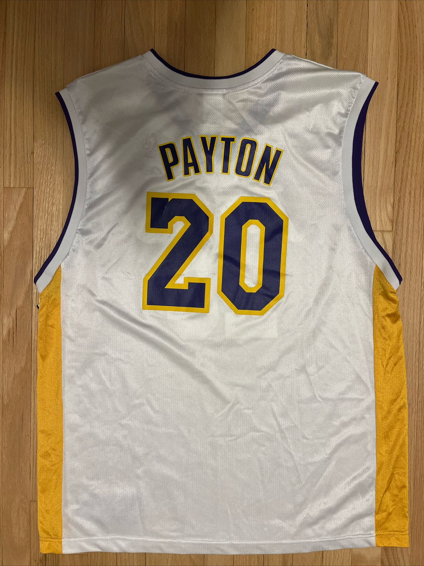 Vintage Gary Payton Los Angeles Lakers Reebok NBA Jersey XL