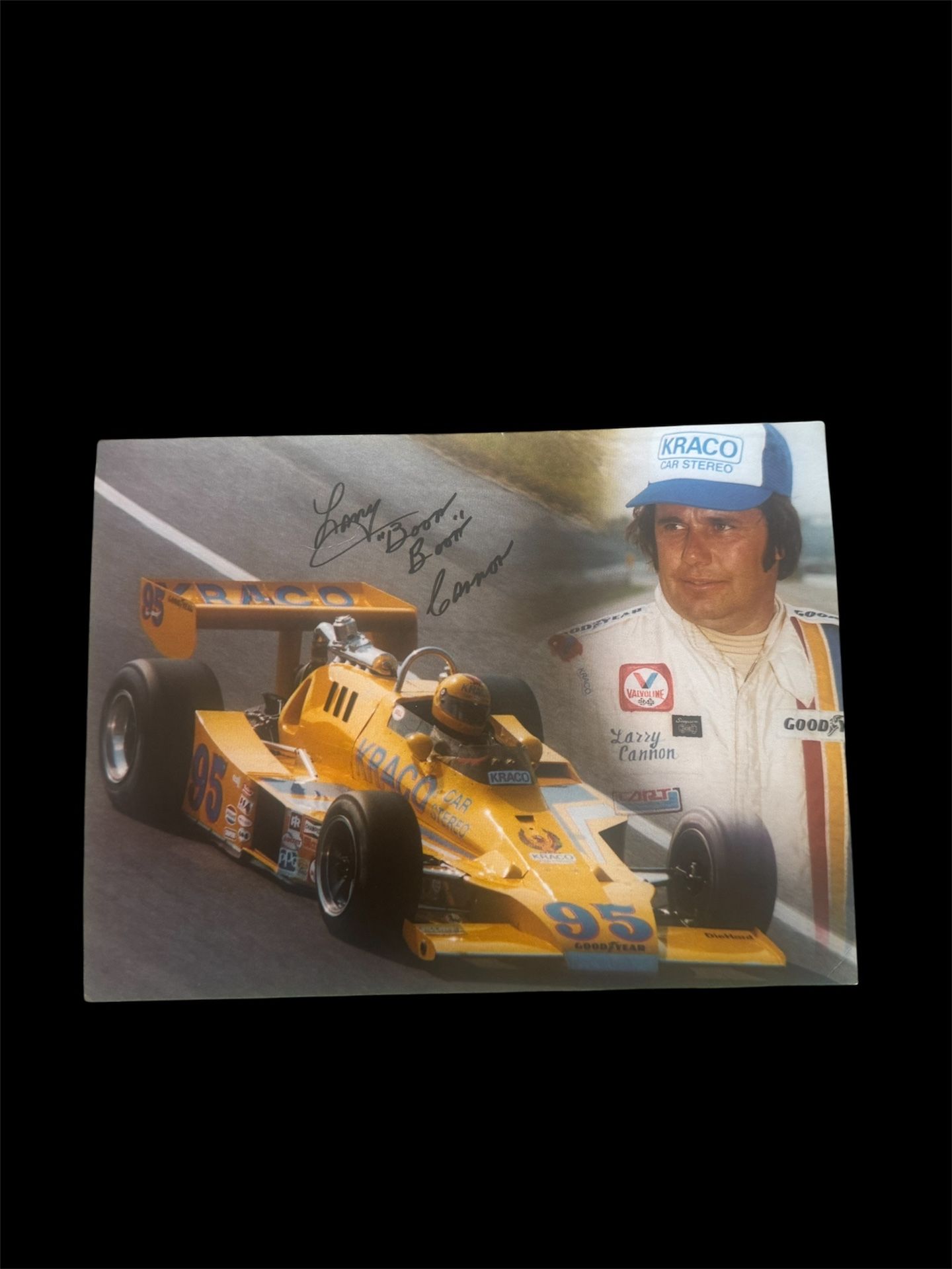 VINTAGE LARRY "BOOM BOOM" CANNON INDIANAPOLIS INDY 500 HERO CARD HANDOUT