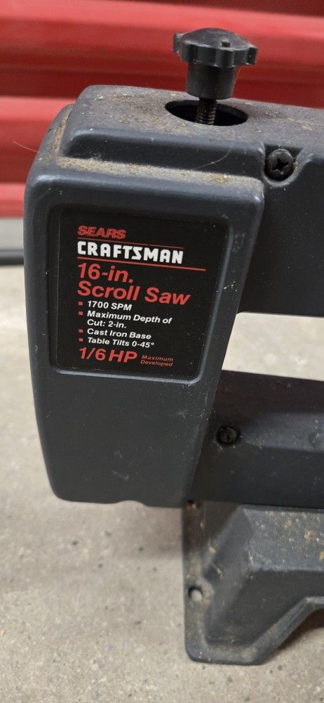 Craftsman 16" Scroll Saw 1/6 HP