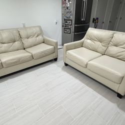 genuine leather couches