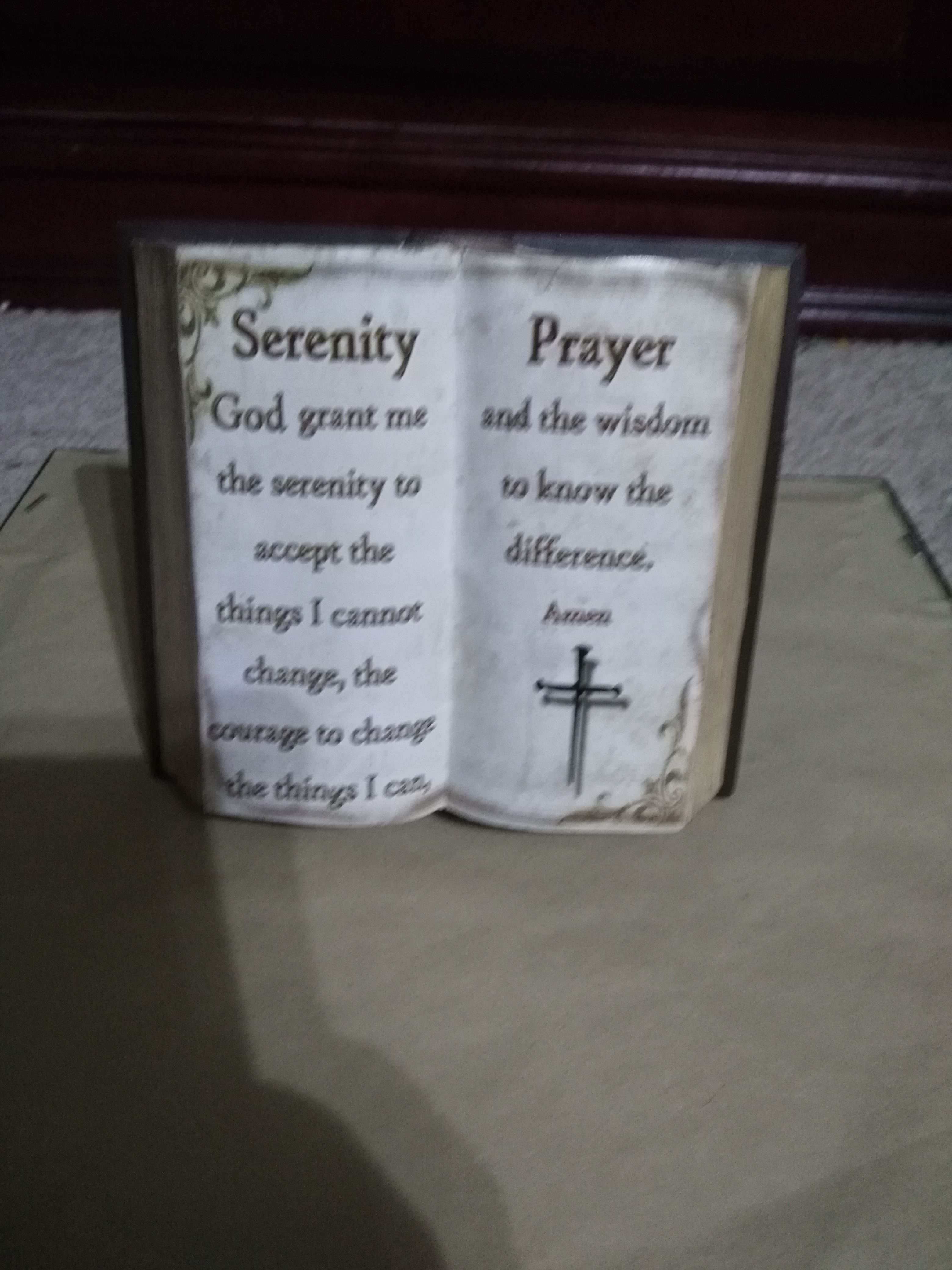 Serenity Prayer Decoration