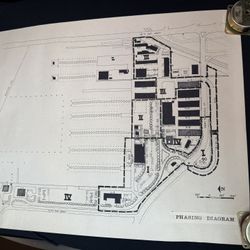 Vintage 1960 Phasing Diagram Site Plan Seattle In Inter Bay Fisherman’s Terminal Area Small Map Original