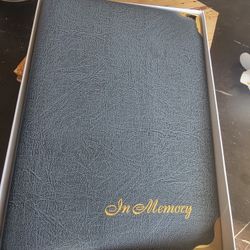 "IN MEMORY" BOOK FOR FAMILY & FRIENDS