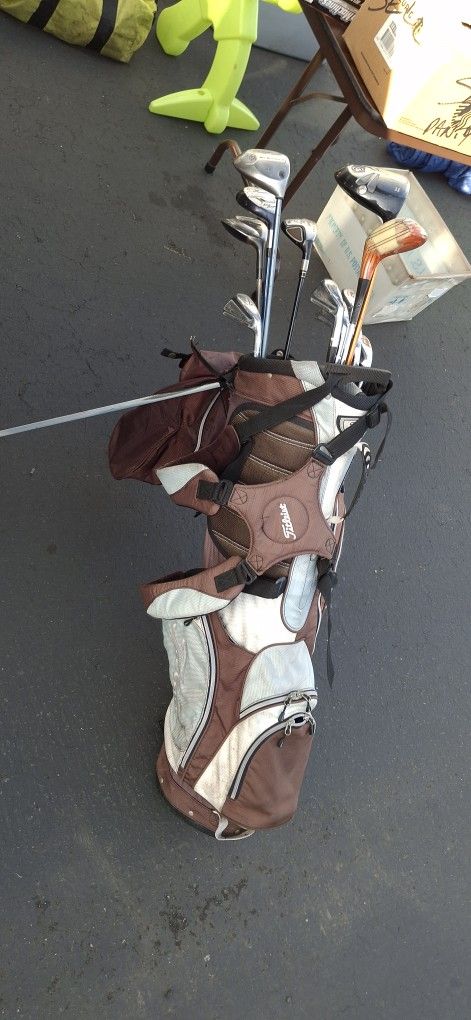 Complete Men's Golf Starter Set w/ Bag & Shoes - Ready to Play!