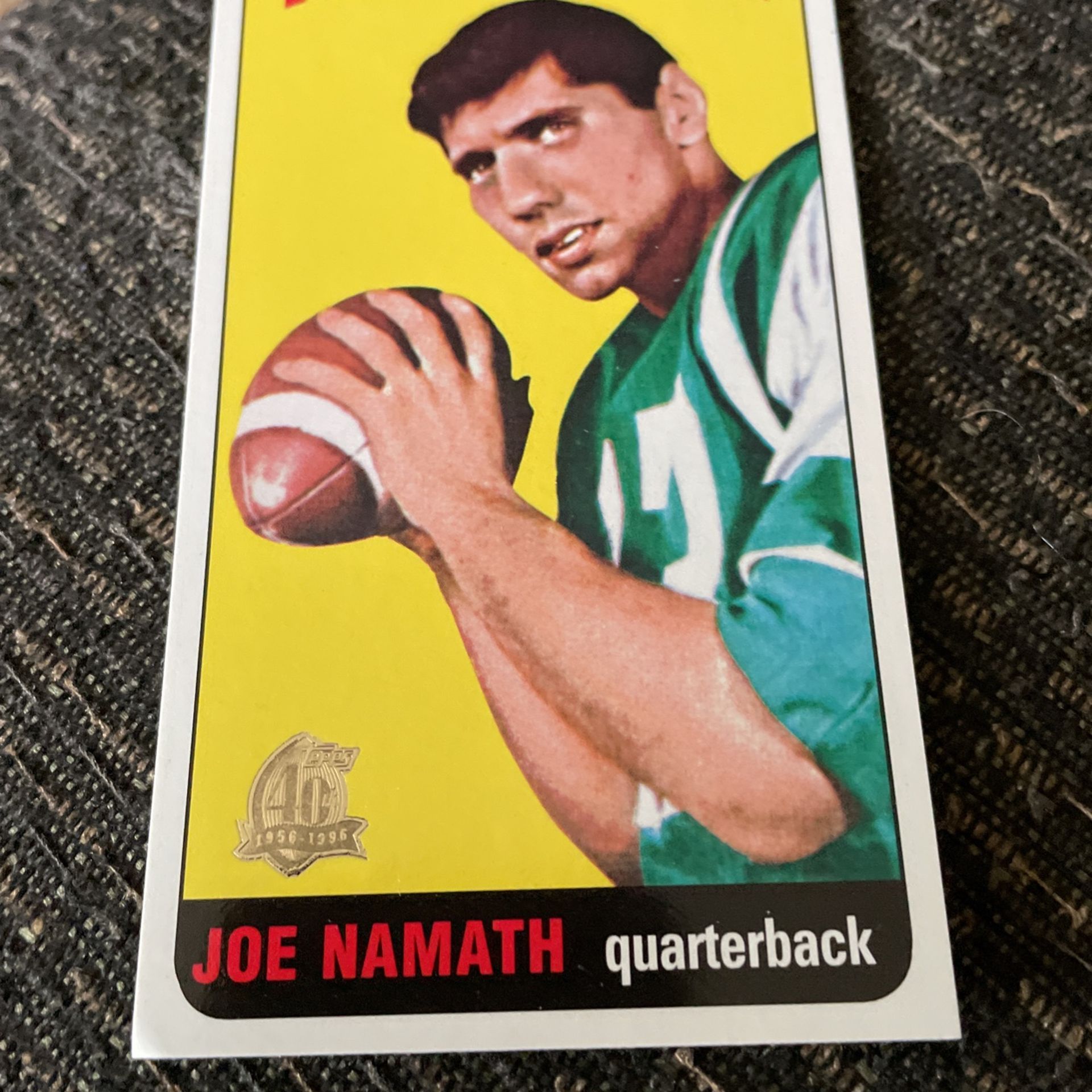 Joe Namath Card #122 NY Jets