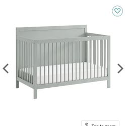 Oxford 4 In 1 Crib - Gray