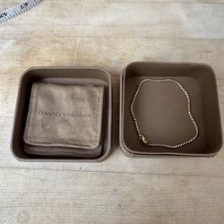 David Yurman Men's 18K Yellow Gold Chain Box Link Bracelet, 2.7mm