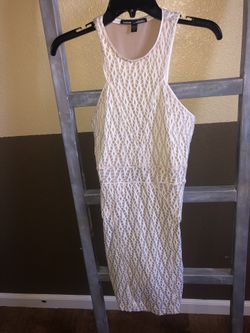 White/Tan BEBE dress